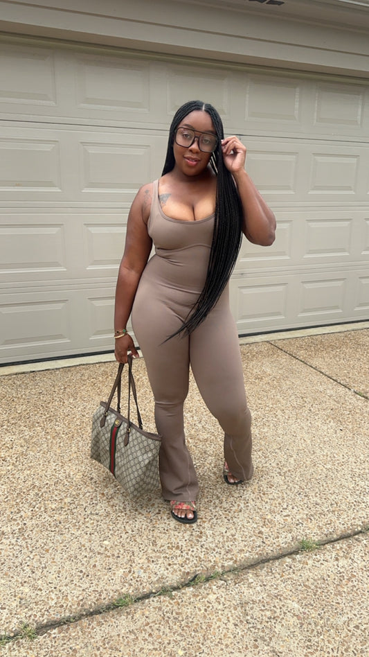 Basic Run Jumpsuit Nude